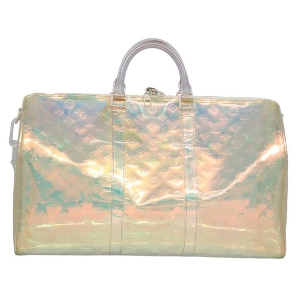 LOUIS VUITTON Monogram Prism Keepall Bandouliere 50 Bag M53271 LV Auth JB033A - Picture 2 of 16